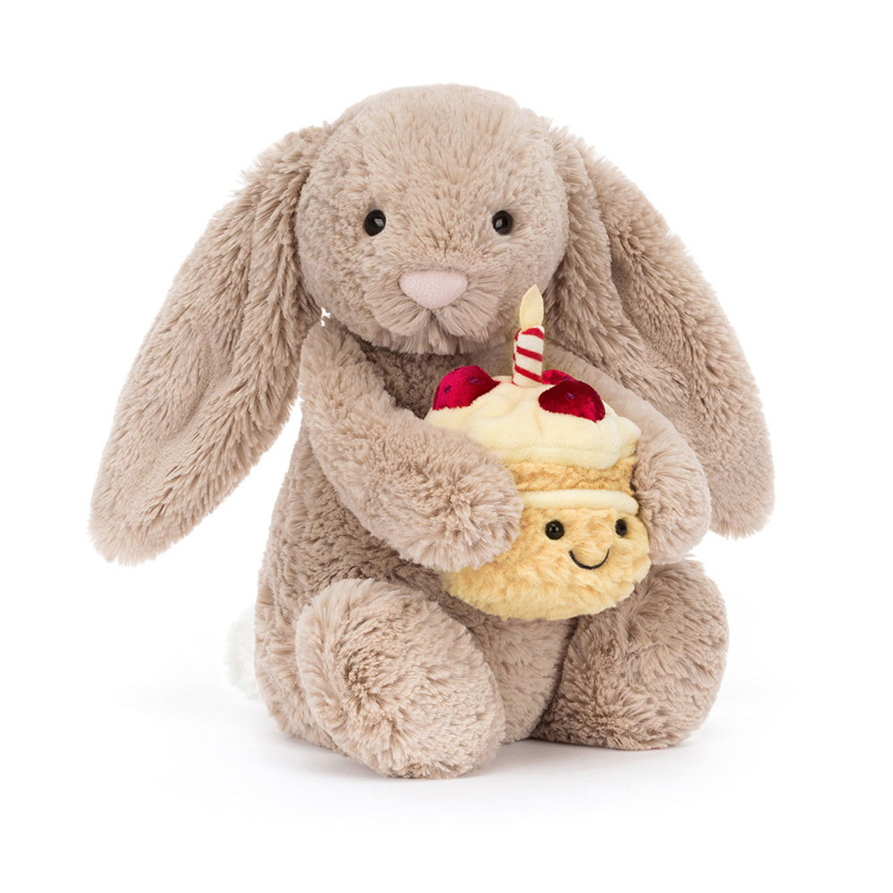 Bashful Jellycat Beige Birthday Bunny