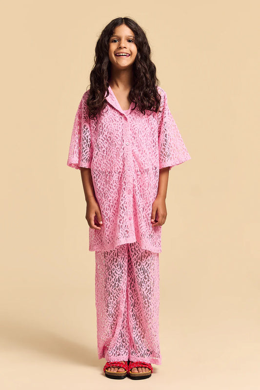 Pommegranate Lace Maison Mangostan Pant Set