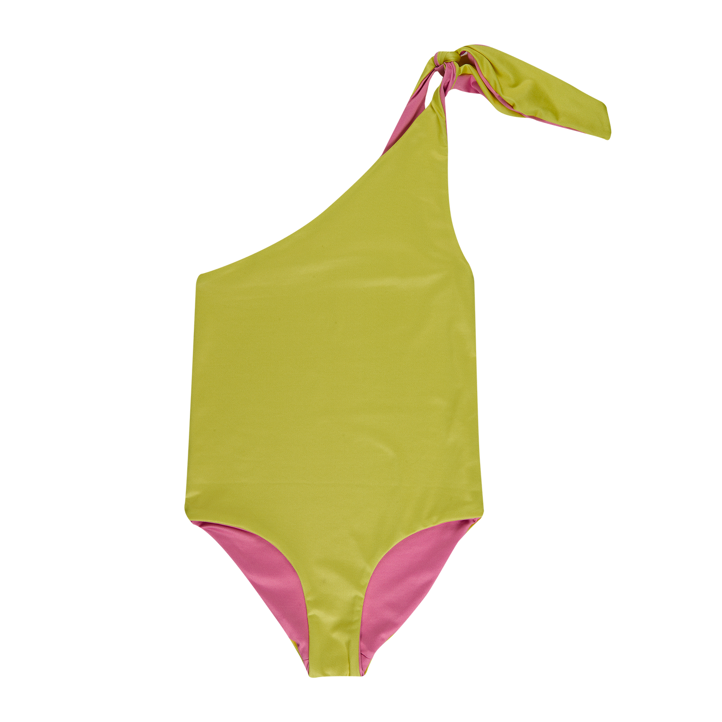 Two Tone M'A Kids One Soulder Swimsuit