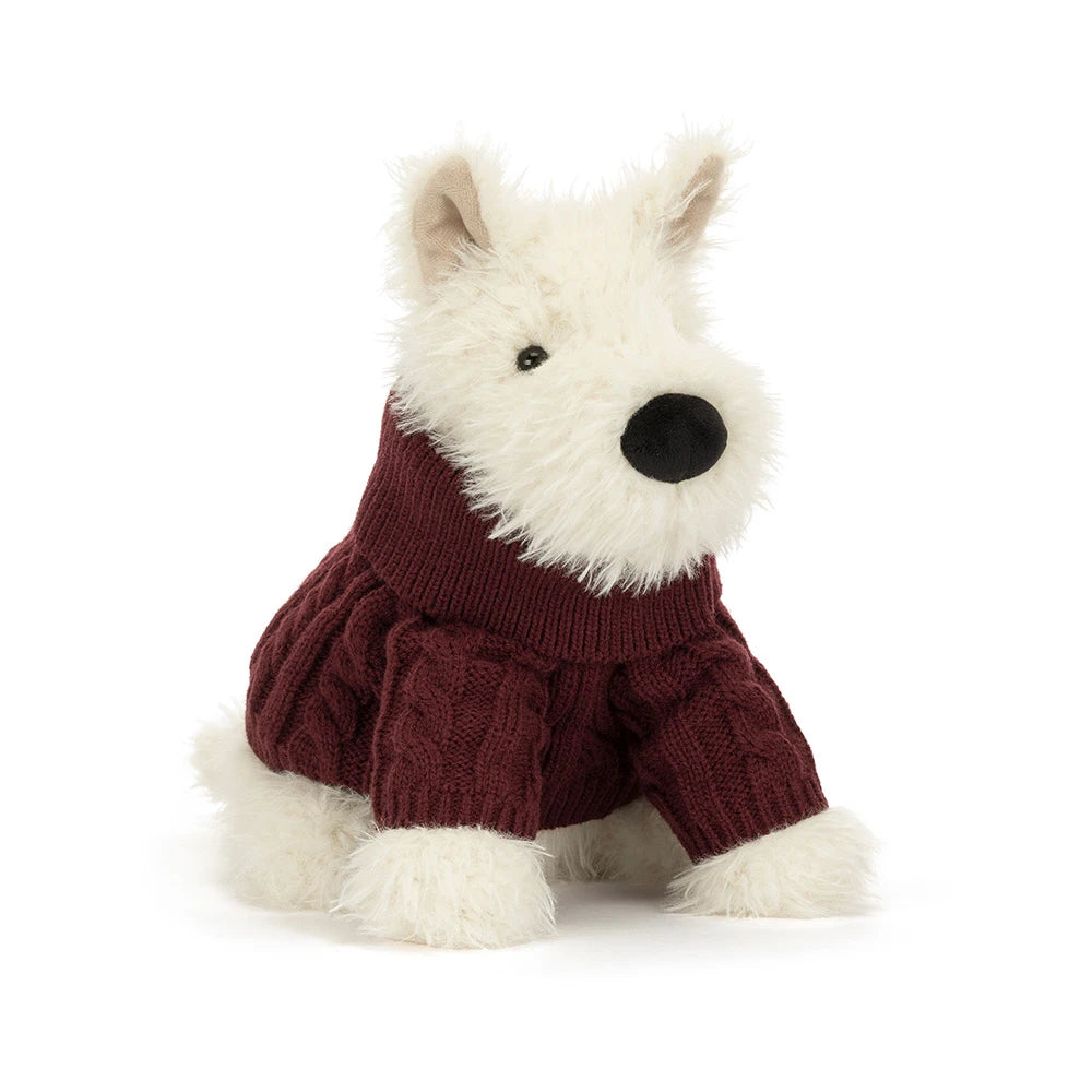 Munro Jellycat Scottie Dog "winter Jumper"