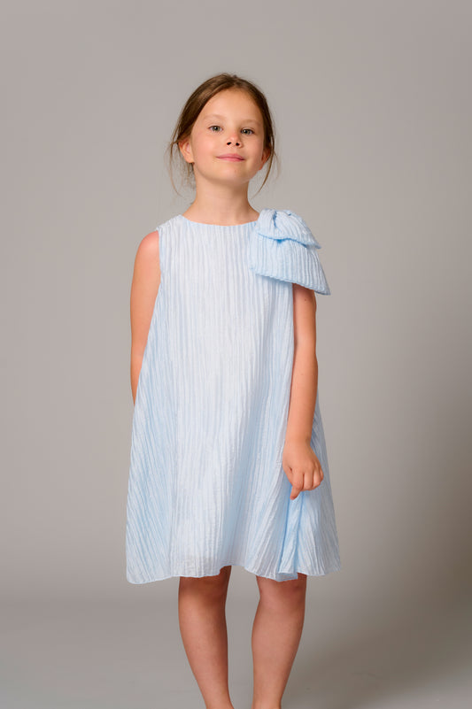 Shoulder Bow Detail DOUUOD Dress