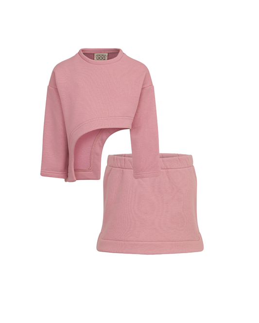 Fleece DOUUOD Skirt Set
