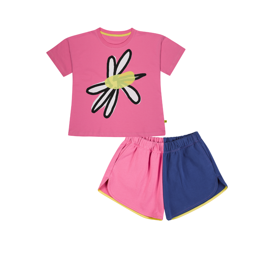 Double Color M'A Kids Shorts