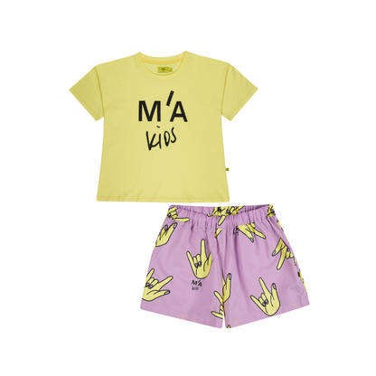 Printed M'A Kids Shorts
