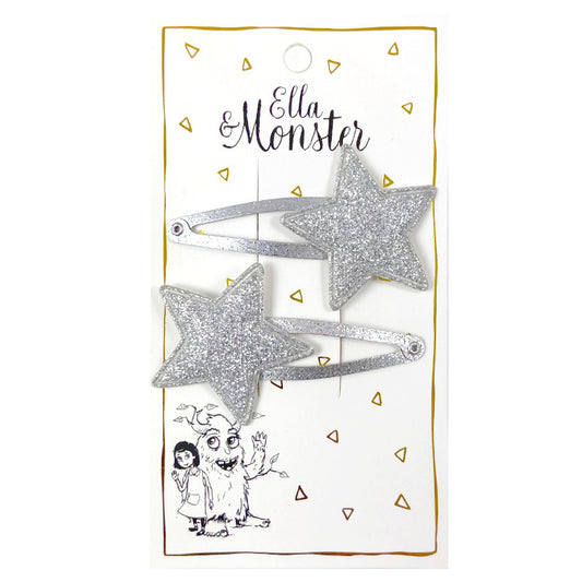 Glitter Star Ella & Monster Hair Clip