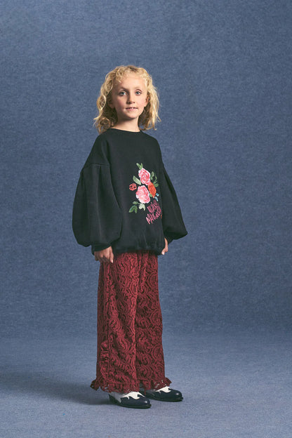 Chenille Lace Maison Mangostan Pants