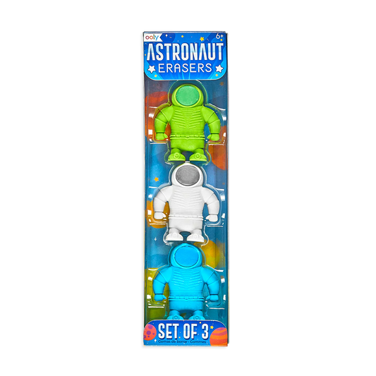 Astronaut Ooly Erasers (set of 3)