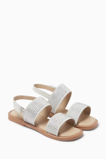Crystals All Over Baby Walker Sandals