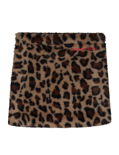 Leopard Fur Maison Mangostan Skirt