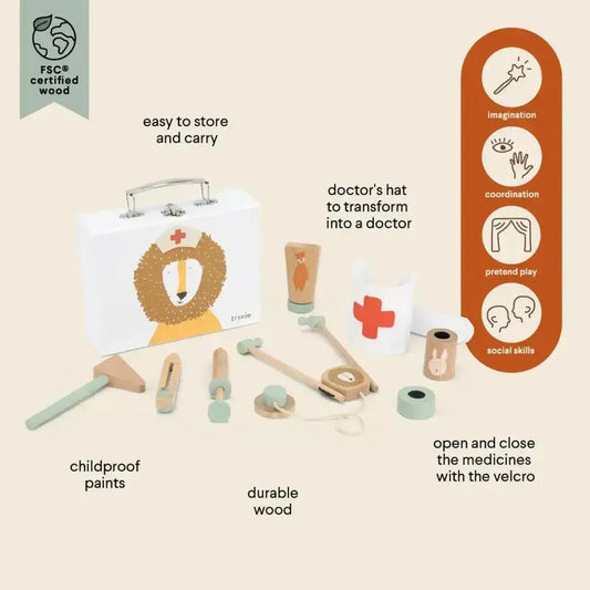 Wooden Trixie Doctor Set