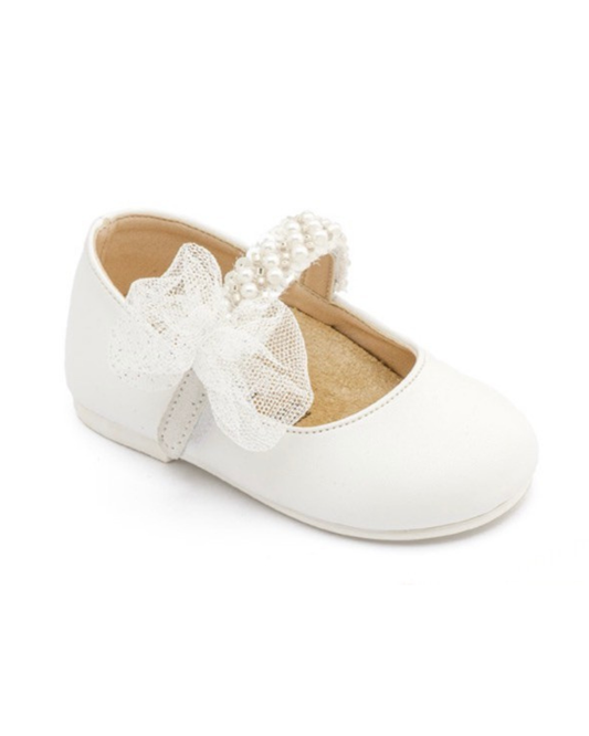 Tulle & Pearls Baby Walker Shoes