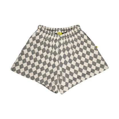 Checkered Padded M'A Kids Shorts