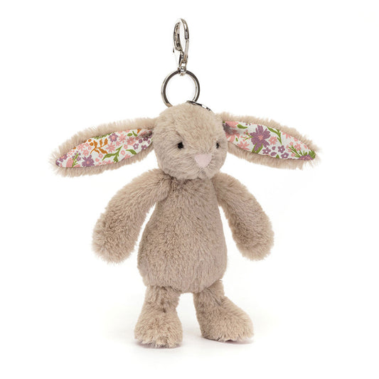 Blossom Beige Bunny "Petal" Jellycat Bag Charm
