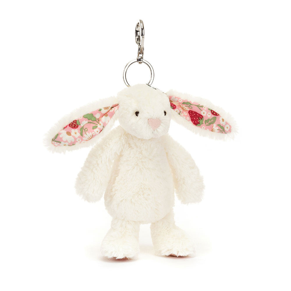 Blossom Cream Bunny "Berry" Jellycat Bag Charm