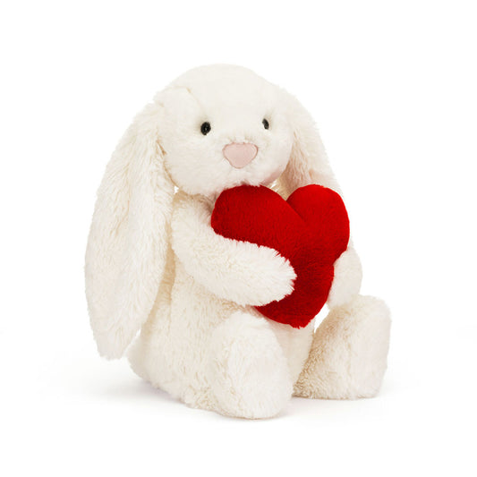 Little Bashful Jellycat Red Heart Bunny