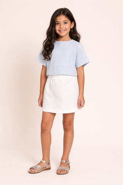 Embroidered DOUUOD Skirt Set