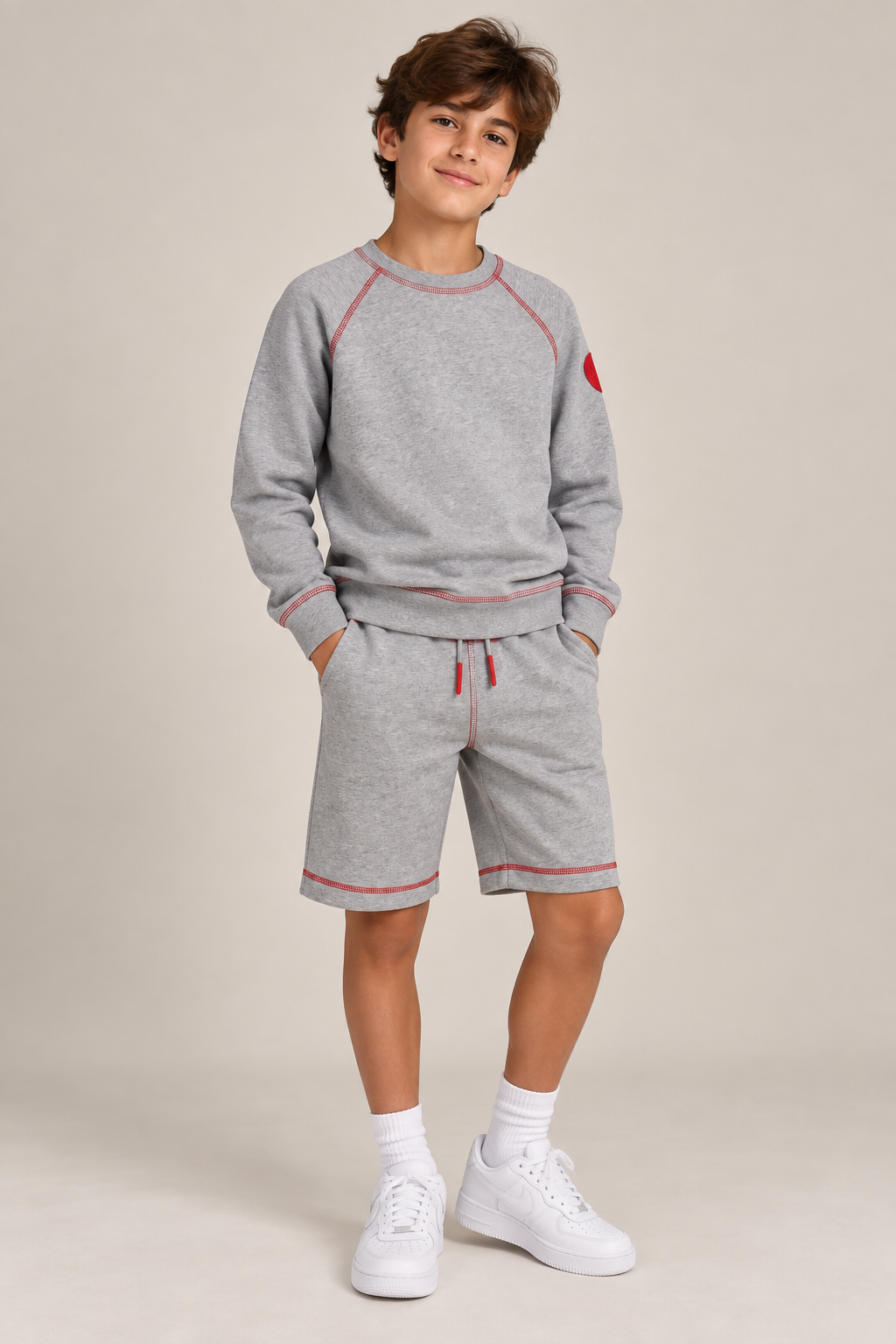 Contrast Stitch SMC Short Set