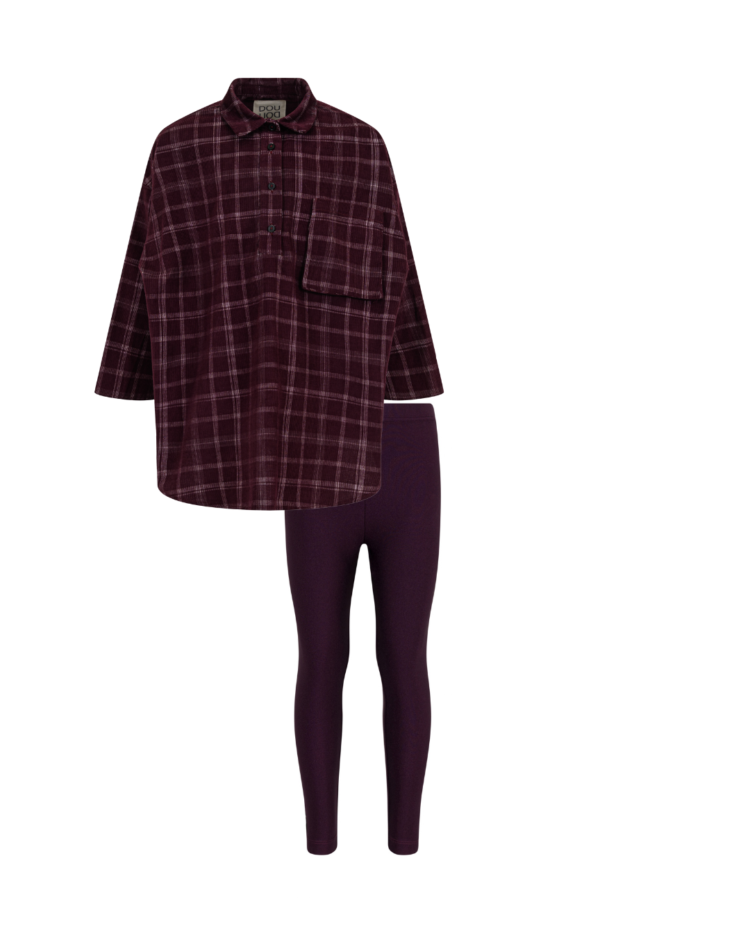 Checkered DOUUOD Legging Set