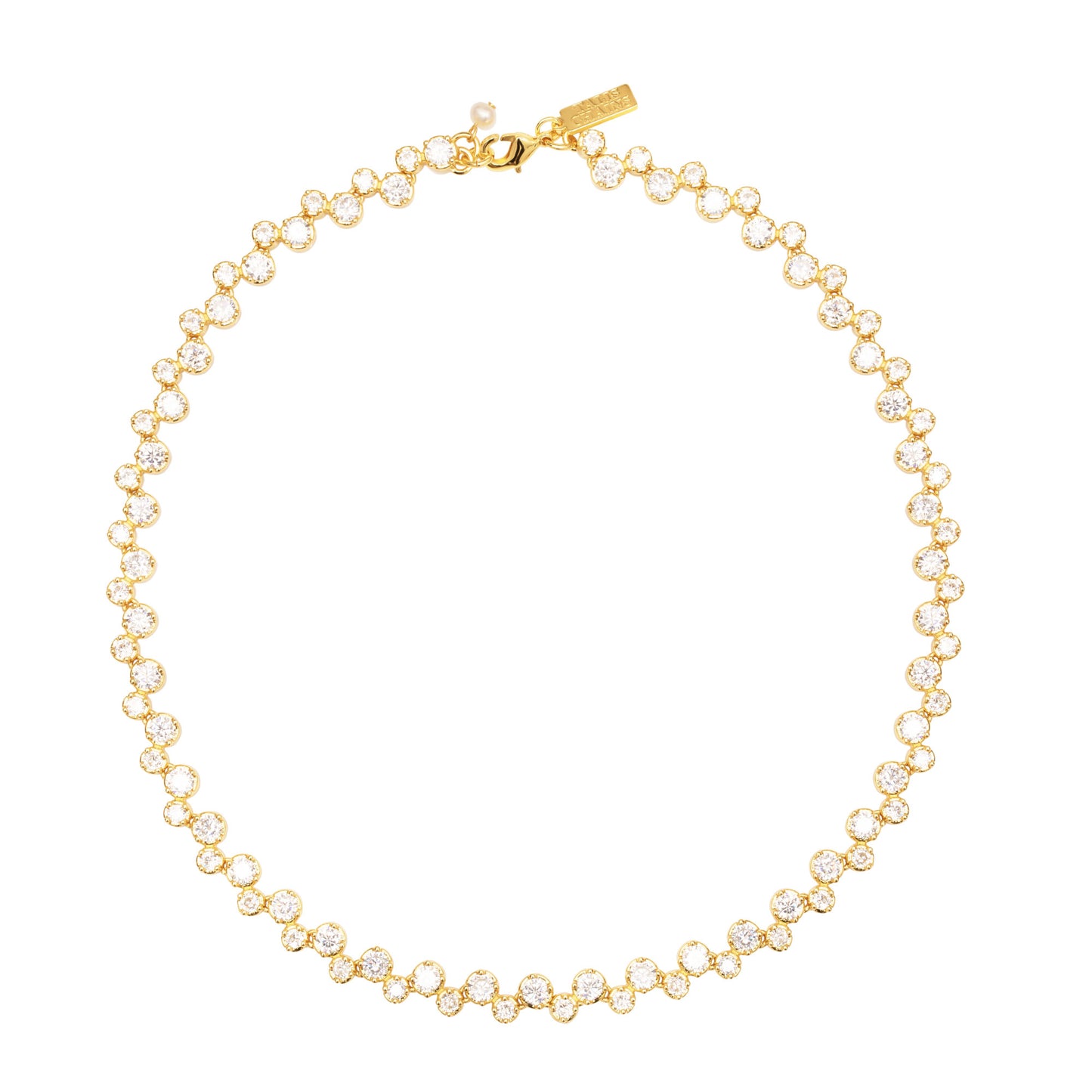 Deconstructed Talis Chains Tennis Necklace