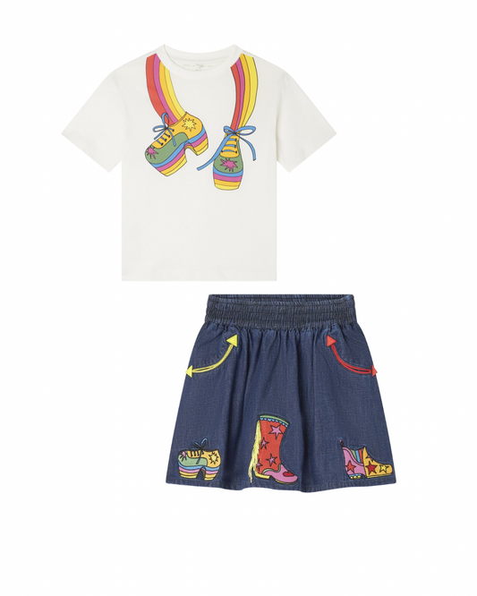 Rainbow Shoes SMC Tee