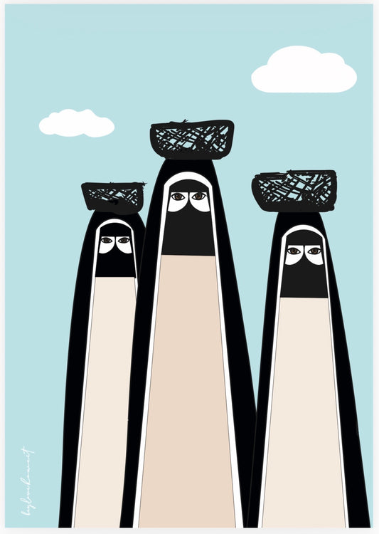 Bey Love Burka Illustration