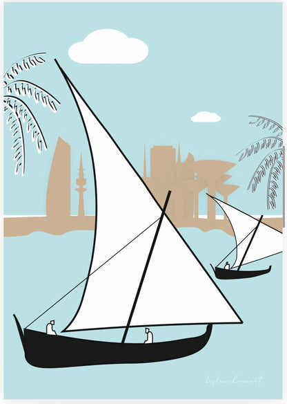 Bey Love Bazaar Dhows Illustration