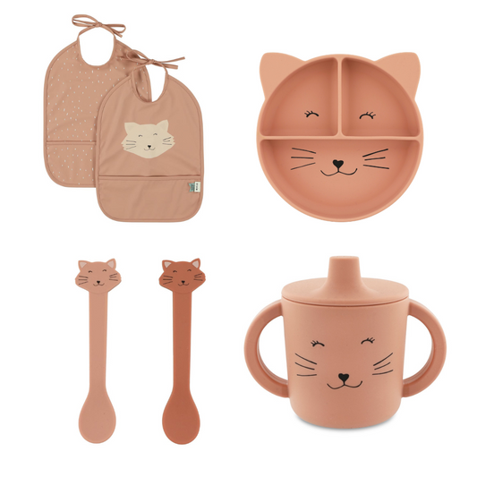 Silicone Trixie Cat Mealtime Set