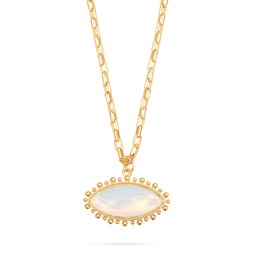 Opal Eye Talis Chains Pendant Necklace