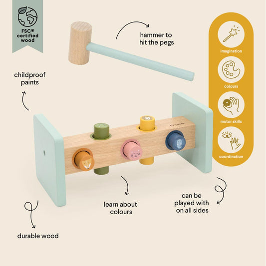 Wooden Trixie Hammer Bench