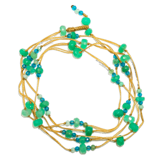 Laly Duo Sharing Chrysoprase Necklace