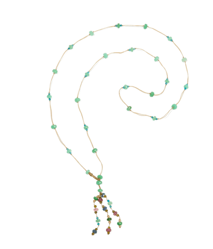 Holy Long Sharing Chrysoprase Necklace