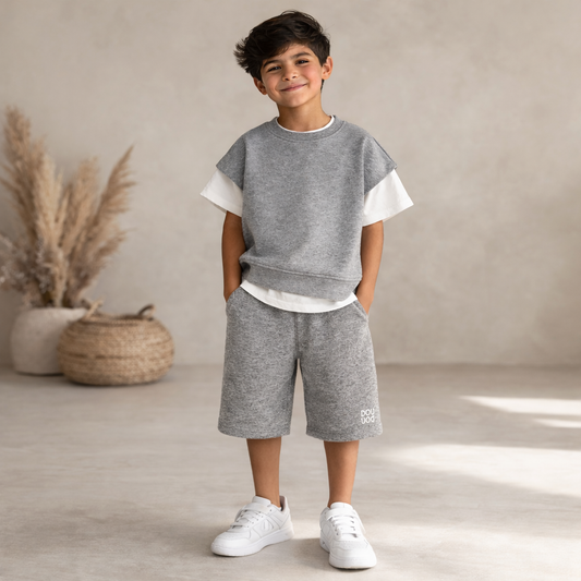 Short Sleeve DOUUOD Short Set