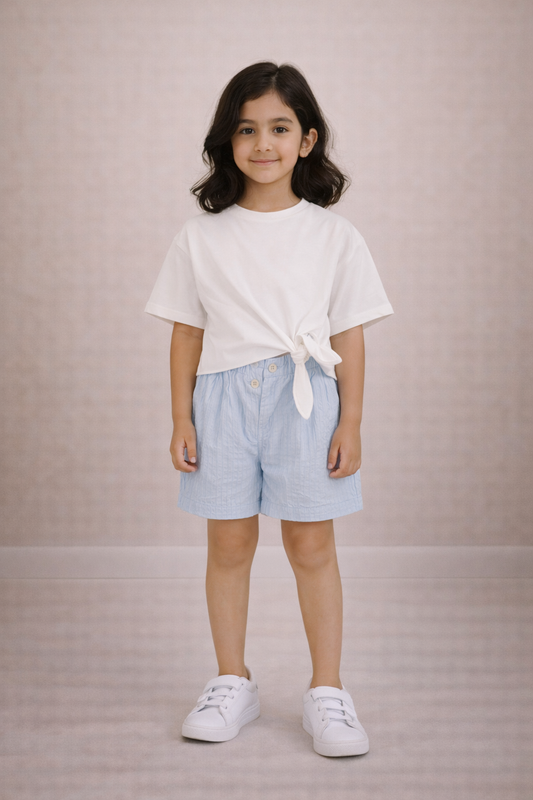 Cropped DOUUOD Short Set