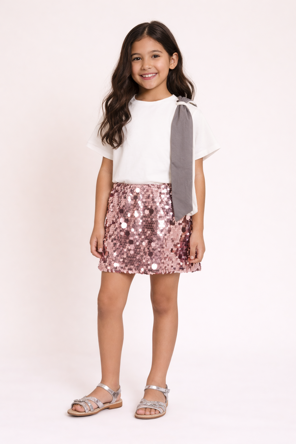 Shimmer DOUUOD Skirt Set