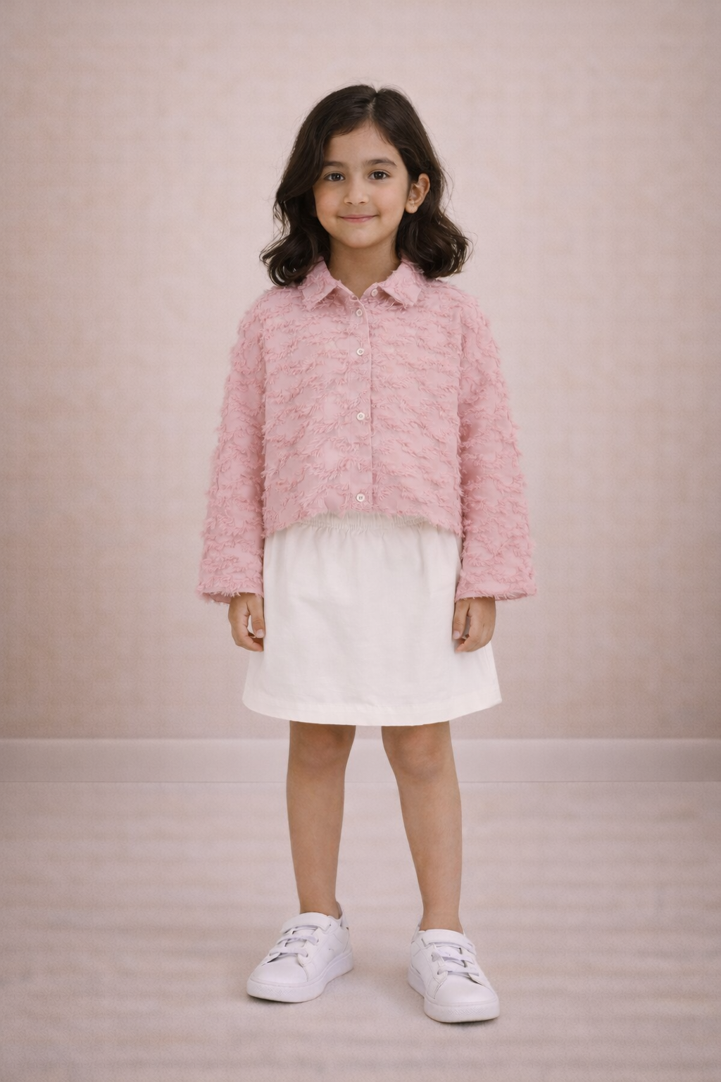 Distressed DOUUOD Skirt Set