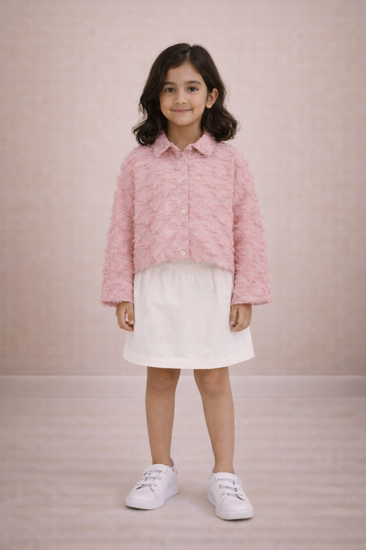 Distressed DOUUOD Skirt Set