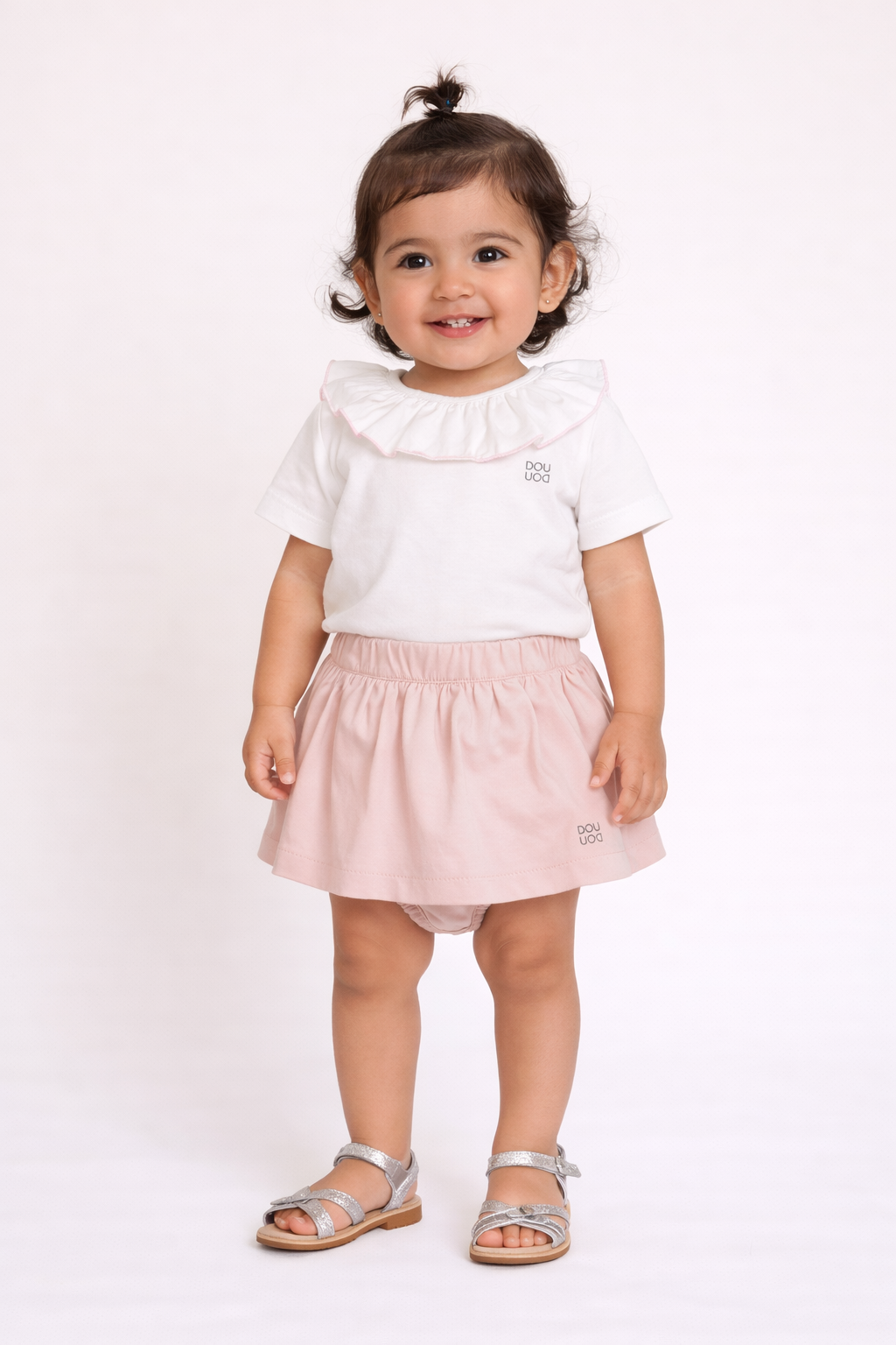 Ruffle Collar DOUUOD Baby Set