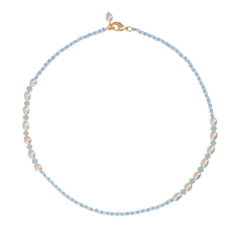 Tulum Beaded Talis Chains Pearl Necklace