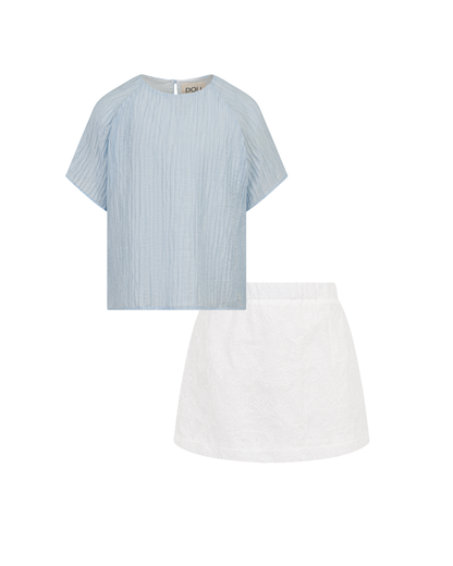 Embroidered DOUUOD Skirt Set