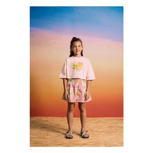 Birds Maison Mangostan Crop Short Set