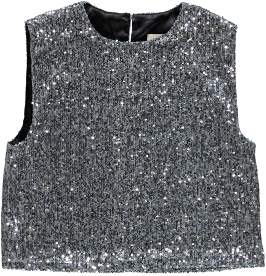 Harry Maan Silver Sequence Top