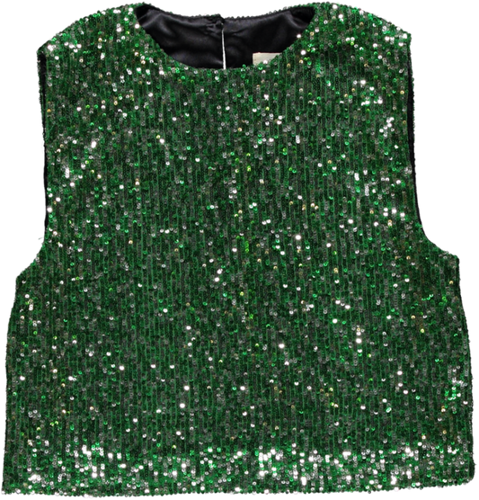 Harry Maan Green Sequence Top