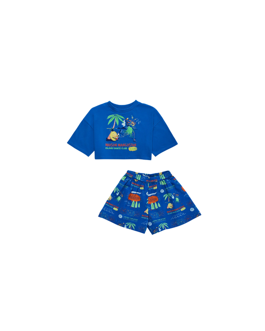Hula Crop Maison Mangostan Short Set