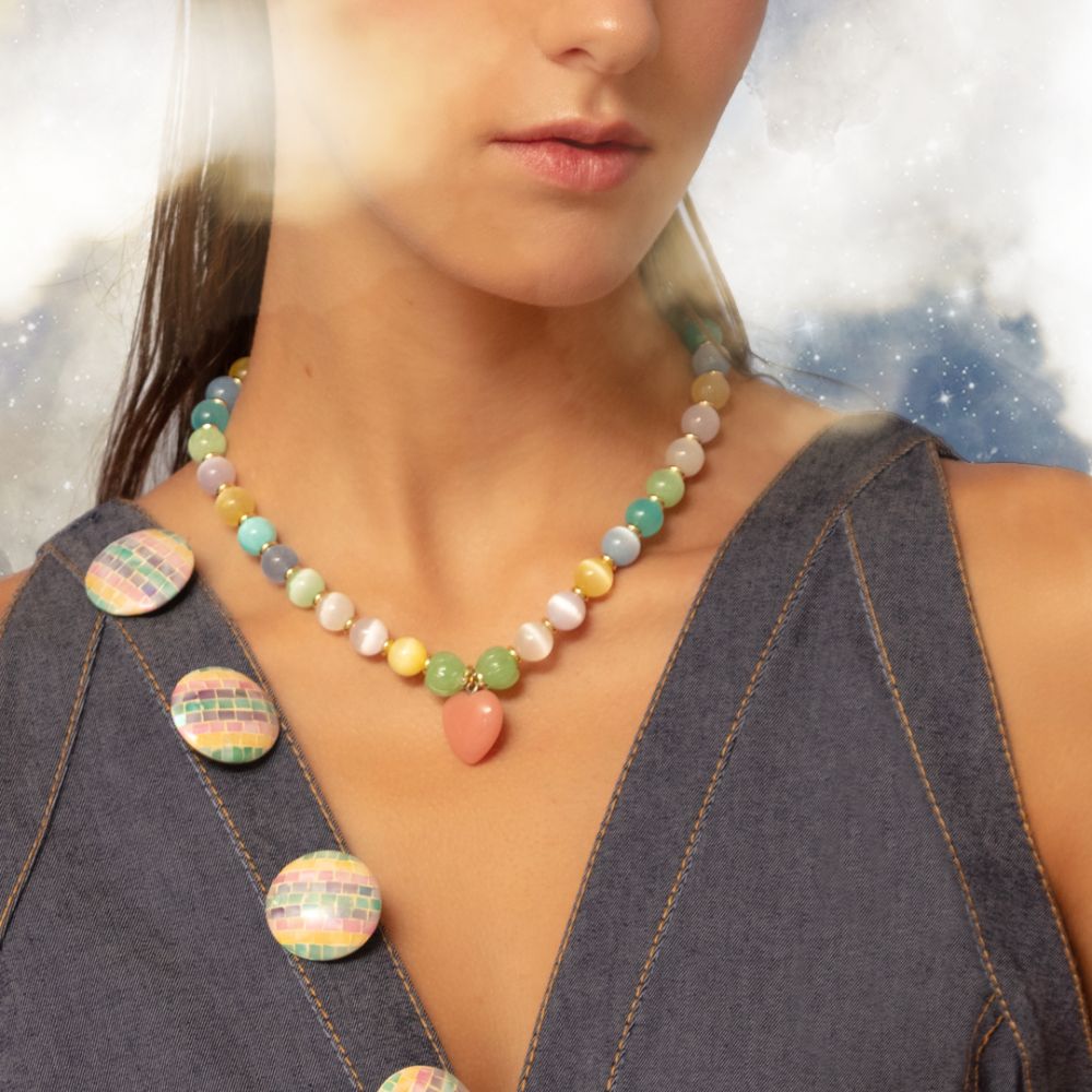 Heart Maison Makarem Bubble Necklace