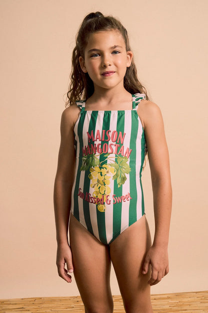 Uvas Striped Maison Mangostan Swimsuit