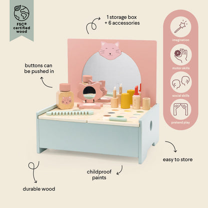 Wooden Trixie Make Up Table