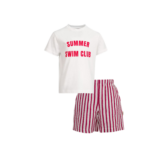 Stripe Short DOUUOD Set