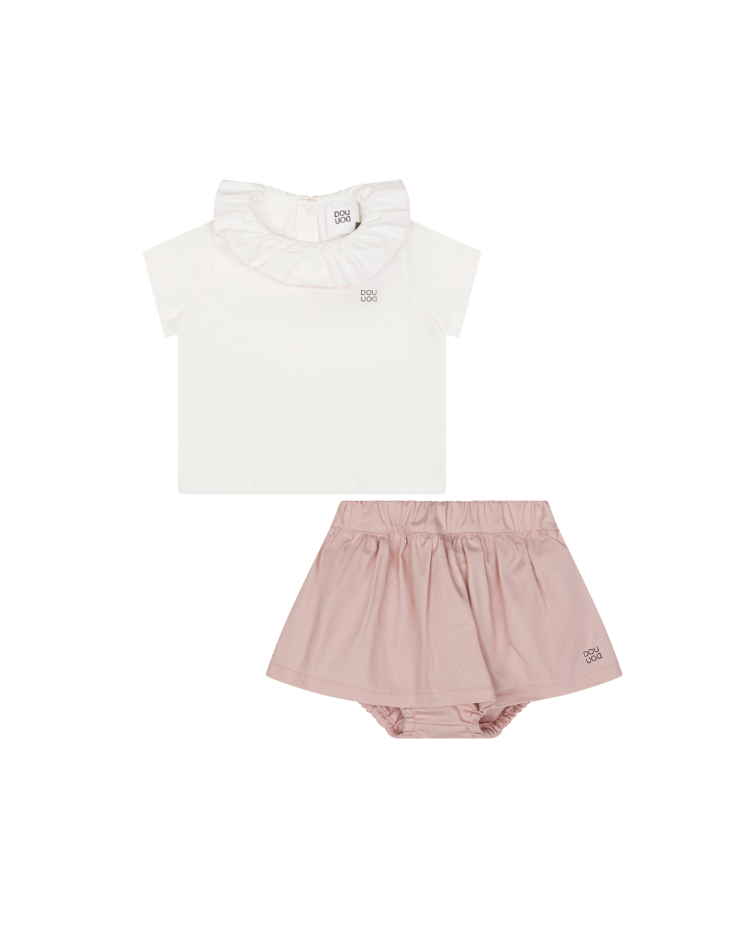Ruffle Collar DOUUOD Baby Set