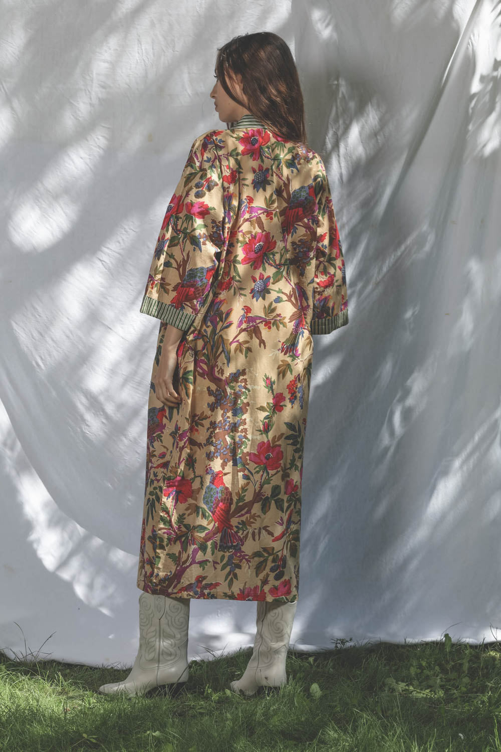 Beige Sharing Kimono