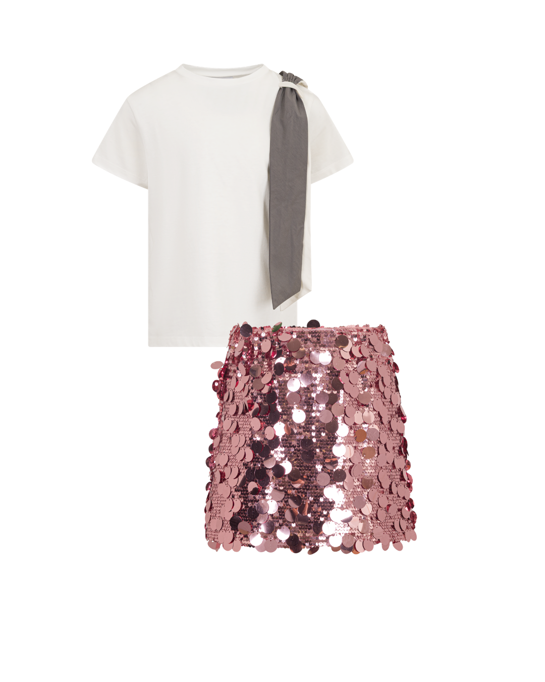 Shimmer DOUUOD Skirt Set